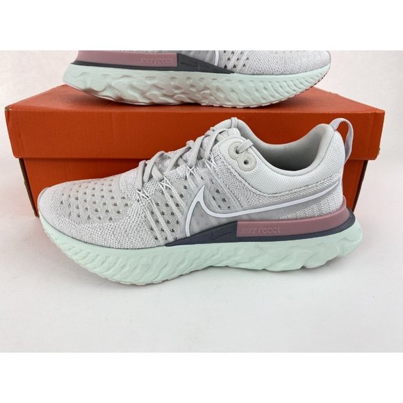 Nike React Infinity Run Flyknit 2 Green Gray Women's Sneakers Shoes NO SHOE BOX - Picture 4 of 12